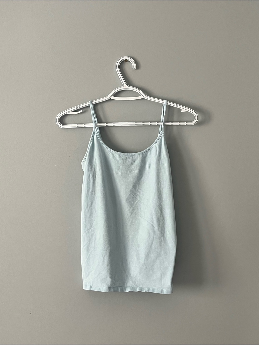 Light Blue Women's Thin-Strap Tank Top